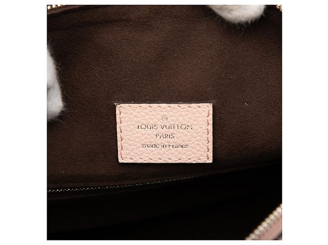 Borsa Louis Vuitton Monogram Mahina Babylone Chain BB rosa - vista 5