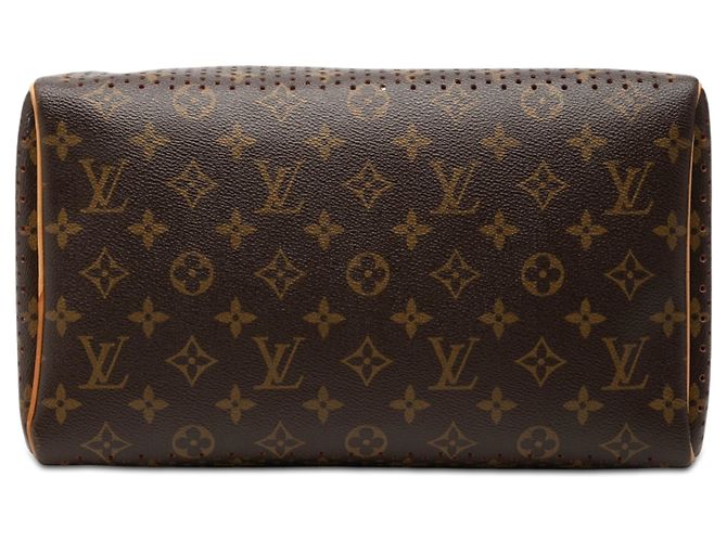 Borsa Boston Louis Vuitton Monogram Perforated Speedy 30 marrone - vista 3
