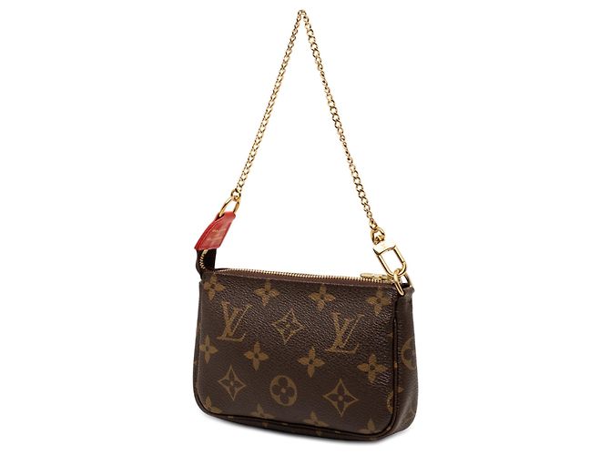Mini Pochette Accessori Louis Vuitton Monogram Cats Christmas Animation Marrone - vista 2