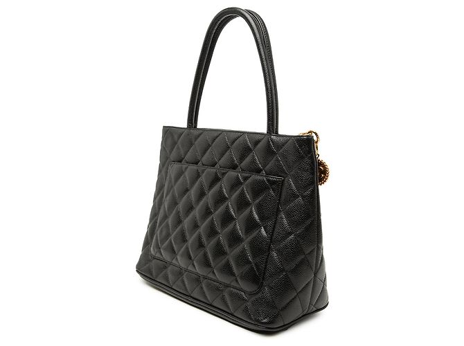 Tote Chanel Caviar Medallion nero - vista 2