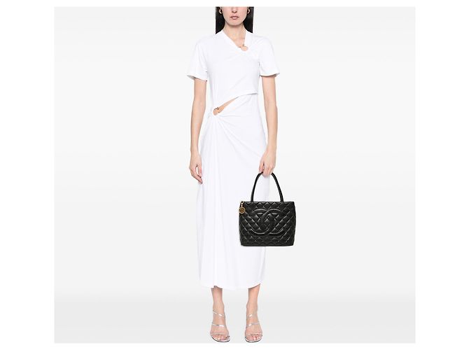 Tote Chanel Caviar Medallion nero - vista 6