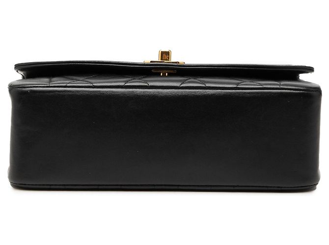 Borsa a tracolla Chanel Diana Flap piccola in agnello nero - vista 3