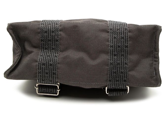 Gray Hermès Canvas Herline Backpack MM Grey - view 3