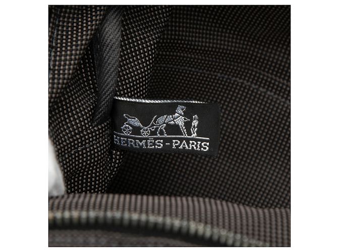 Gray Hermès Canvas Herline Backpack MM Grey - view 5