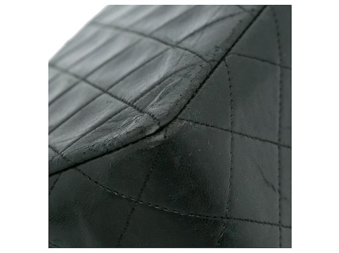 Borsa a tracolla Chanel in agnello trapuntato nero - vista 12