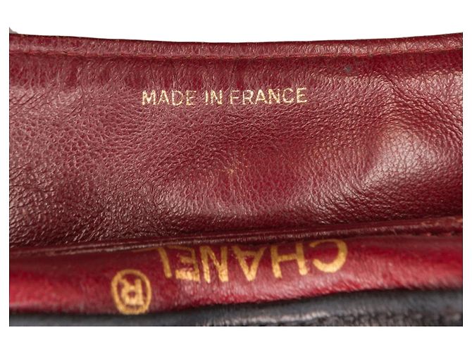 Borsa a tracolla Chanel in agnello trapuntato nero - vista 9