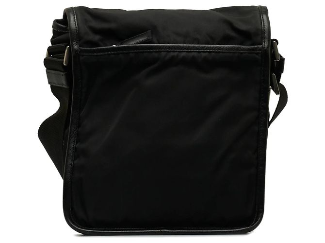 Borsa a tracolla Prada Tessuto nera con fibbia Nero - vista 3
