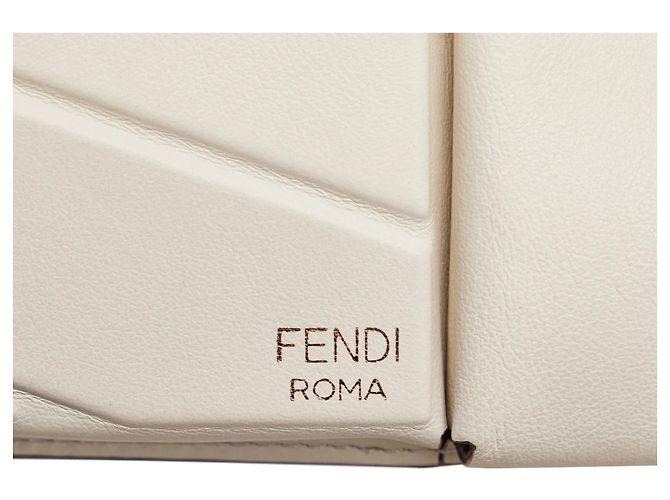 Borsa a tracolla Fendi Bustine Mini Century bianca Bianco - vista 6