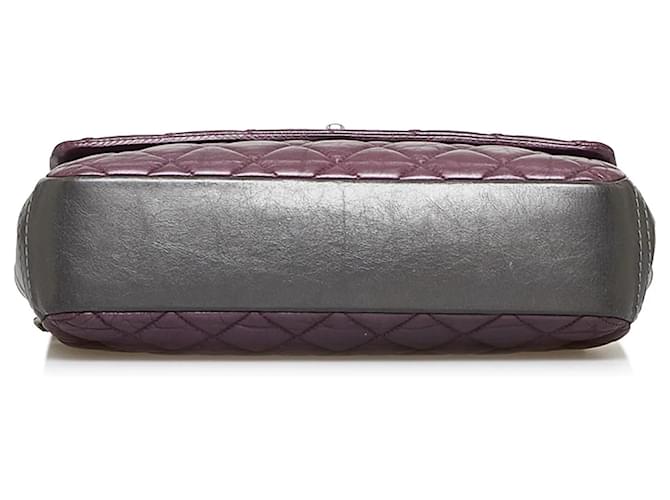 Borsa Chanel Glazed Matelasse Portobello Viola Porpora - vista 4