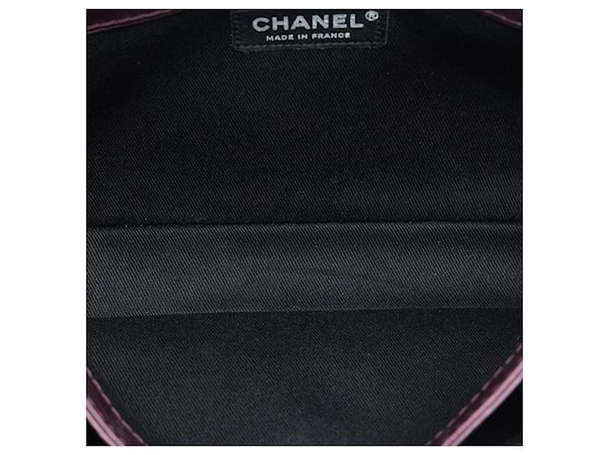Borsa Chanel Glazed Matelasse Portobello Viola Porpora - vista 5