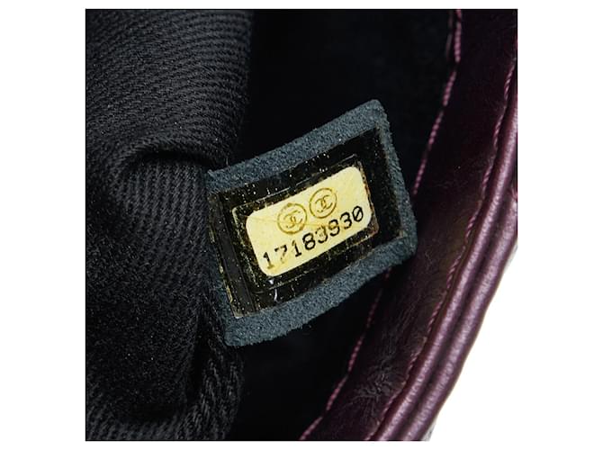 Borsa Chanel Glazed Matelasse Portobello Viola Porpora - vista 8