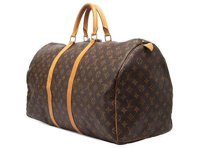 Borsa da viaggio Louis Vuitton Monogram Keepall 55 marrone - vista 2