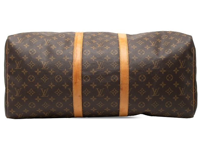 Borsa da viaggio Louis Vuitton Monogram Keepall 55 marrone - vista 3