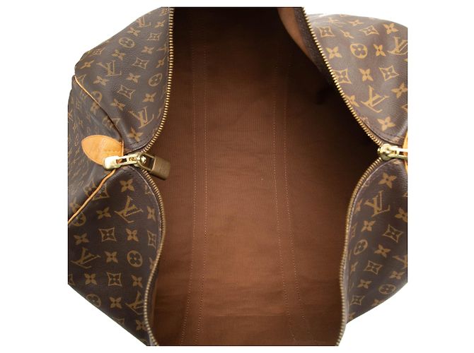 Borsa da viaggio Louis Vuitton Monogram Keepall 55 marrone - vista 4
