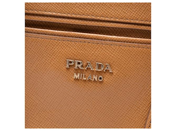 Borsa Prada Saffiano Cuir marrone - vista 5