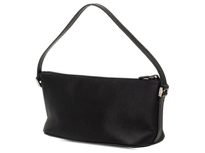 Borsa a tracolla in nylon nero Gucci - vista 2