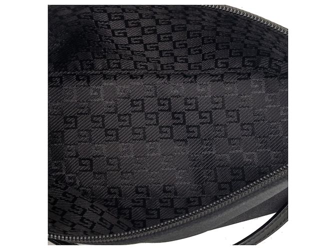 Borsa a tracolla in nylon nero Gucci - vista 4