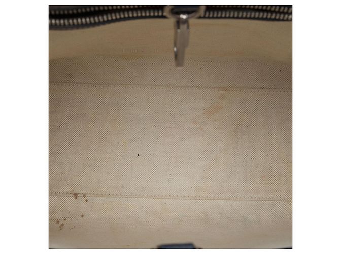 Borsa Gucci Small GG Supreme Interlocking G blu - vista 4