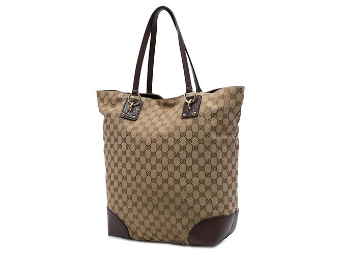 Tote Gucci Large GG Canvas GG Charm Beige - vista 2