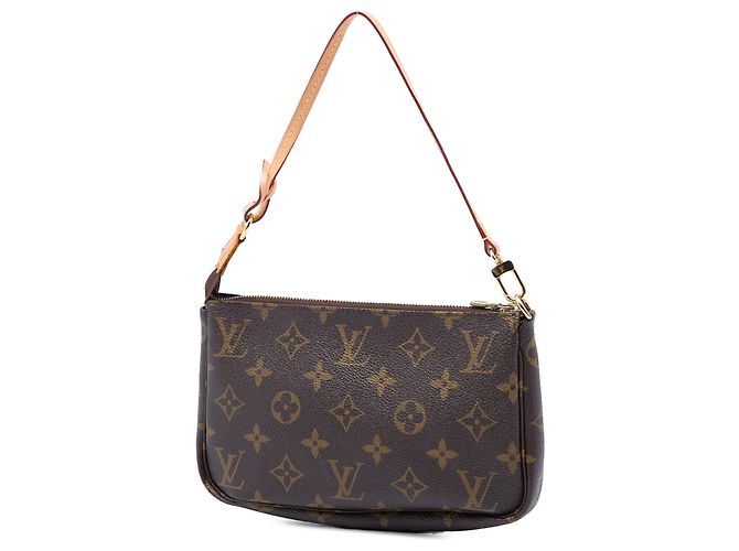 Louis Vuitton Monogram Pochette Accessoires Schultertasche braun - Ansicht 2
