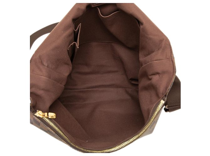 Borsa a tracolla Louis Vuitton Damier Ebene Brooklyn GM marrone - vista 4