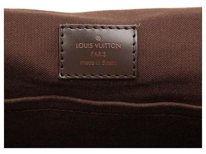Borsa a tracolla Louis Vuitton Damier Ebene Brooklyn GM marrone - vista 5