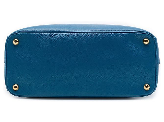 Tote Prada Saffiano Lux Parabole blu - vista 3