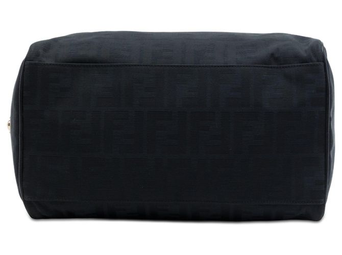 Borsa Boston in tela Zucca Fendi nera Nero - vista 3