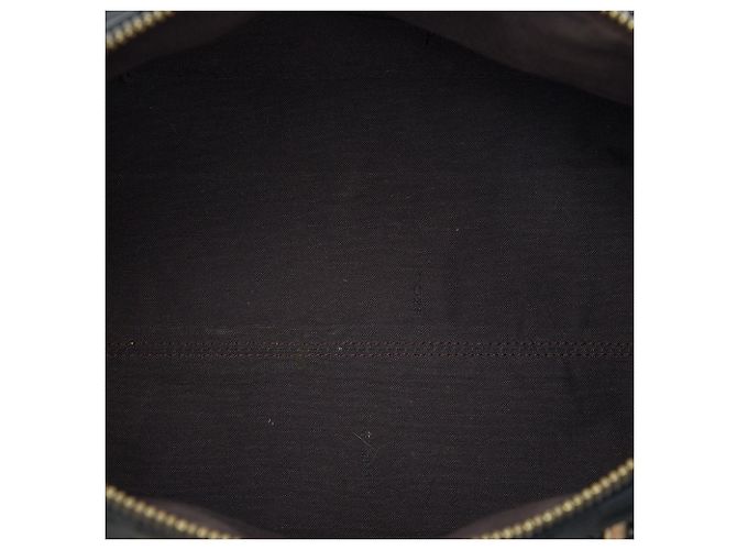Borsa Boston in tela Zucca Fendi nera Nero - vista 4
