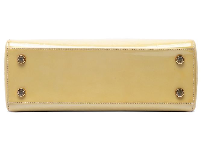 Borsa Louis Vuitton Monogram Vernis Brea MM Beige - vista 3