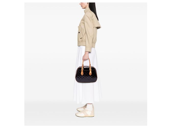 Borsa Louis Vuitton Monogram Vernis Summit Drive viola Porpora - vista 6