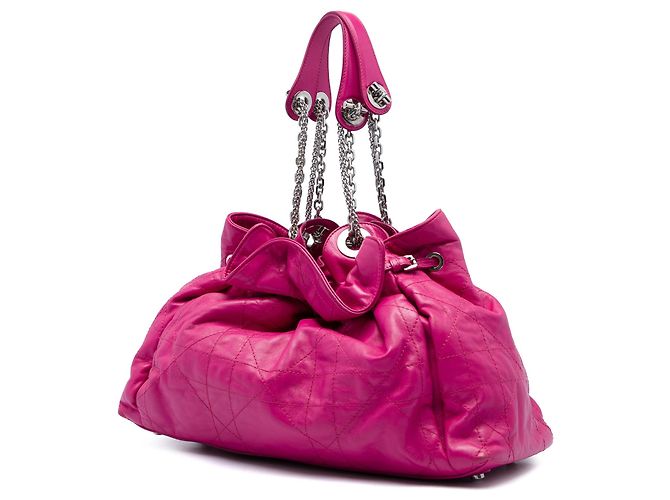 Tote Cannage Le Trente en piel de cordero rosa Dior - vista 2