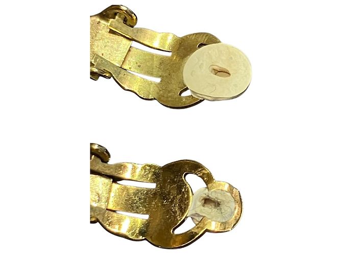 Orecchini a clip Chanel placcati oro - vista 5