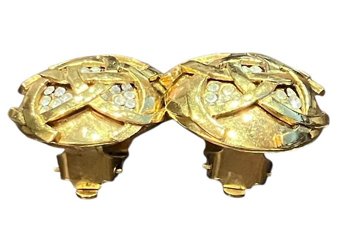 Orecchini a clip Chanel placcati oro - vista 8