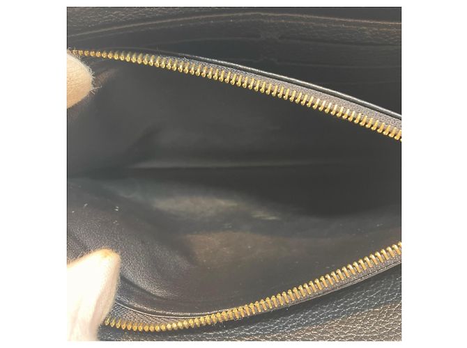 Louis Vuitton Zippy Wallet Long Monogram Empreinte Leder Schwarz - Ansicht 6