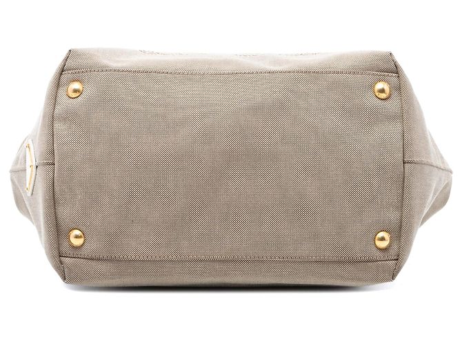 Blauer Prada Canapa Canvas Logo Tote - Ansicht 3
