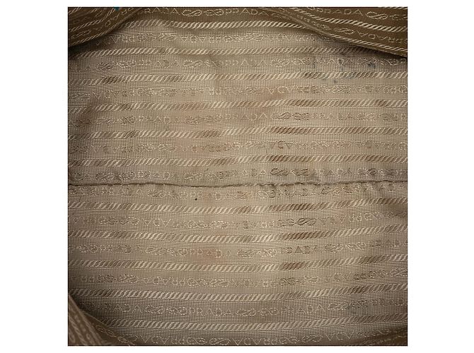 Blauer Prada Canapa Canvas Logo Tote - Ansicht 4