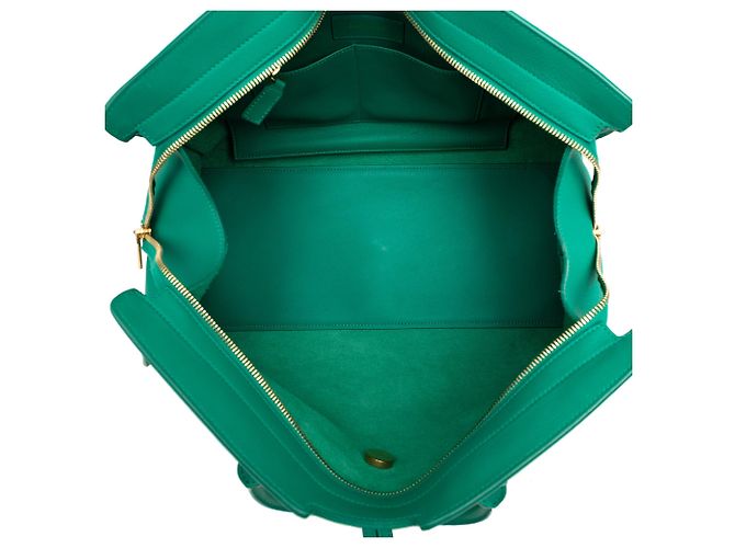 Borsa cabas Chyc in pelle di vitello Medium verde Saint Laurent - vista 4
