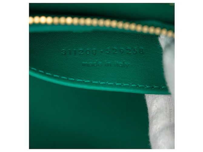 Borsa cabas Chyc in pelle di vitello Medium verde Saint Laurent - vista 6