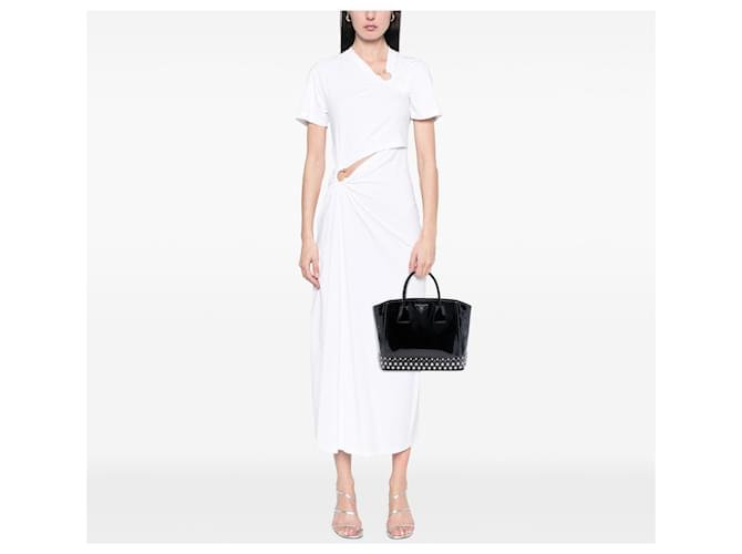 Tote Spazzolato nero con cristalli e borchie Prada - vista 7