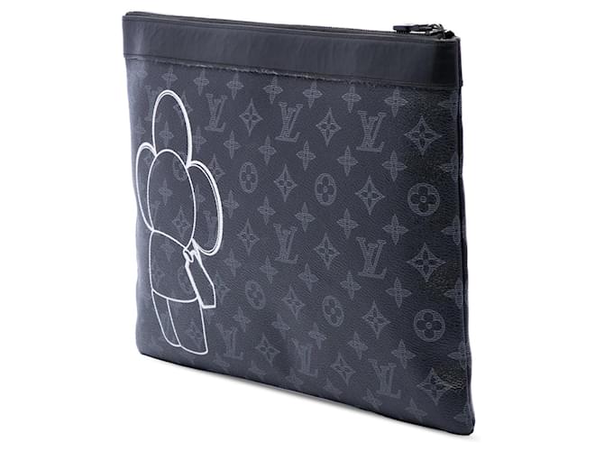 Pochette Louis Vuitton Monogram Eclipse Vivienne Apollo GM Nero - vista 2