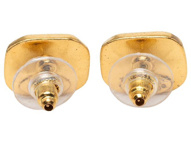Chanel CC Gold Plated Push Back Ohrringe Golden - Ansicht 2