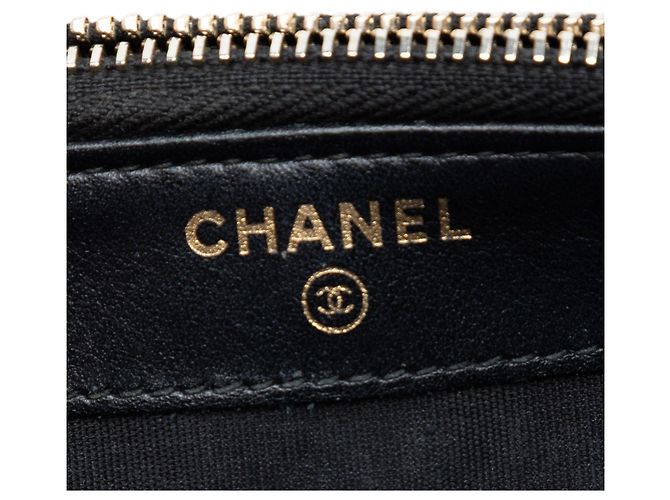 Clutch Chanel Caviar CC Filigree nera con borsa a tracolla con catena Nero - vista 5