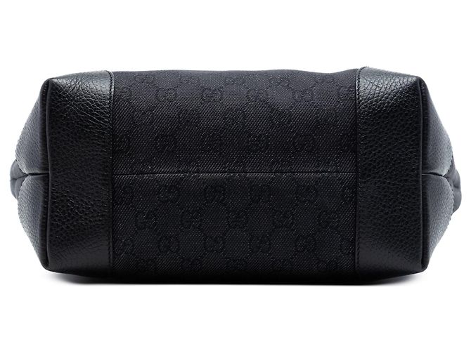 Tote in denim Gucci GG nero - vista 3