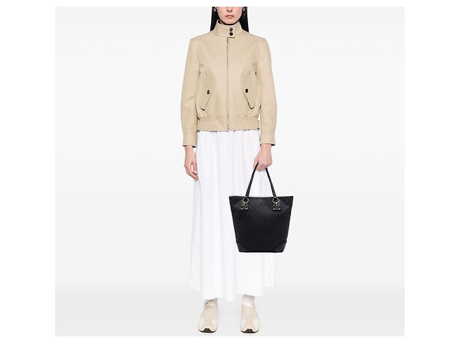 Tote in denim Gucci GG nero - vista 6