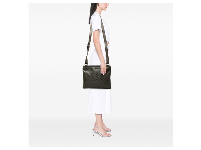 Borsa a tracolla Gucci GG Imprime marrone - vista 7