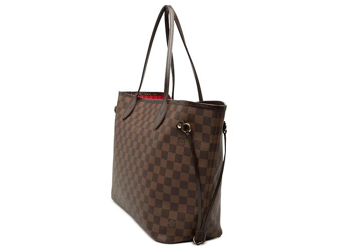Borsa Tote Neverfull MM in Damier Ebene marrone Louis Vuitton - vista 2