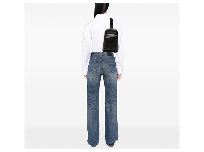 Gucci Guccissima Sling Backpack Schwarz - Ansicht 7