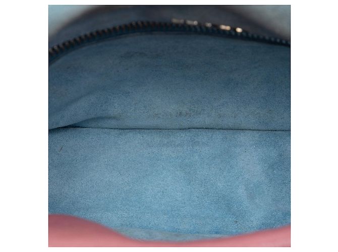 Borsa a tracolla Prada Glace Calfskin Studded Etiquette Flap rosa - vista 4
