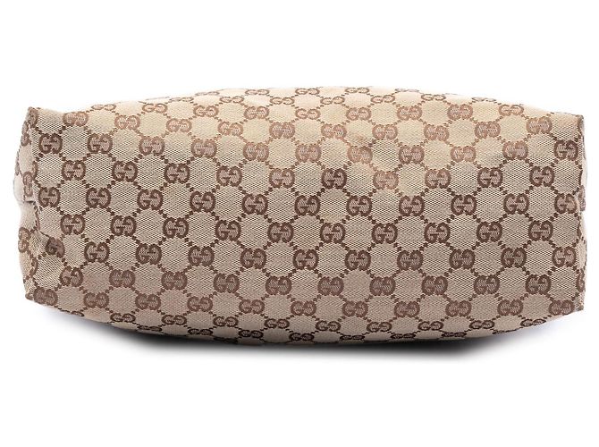 Borsa a tracolla Gucci GG Canvas Web beige - vista 3
